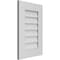 Ekena Millwork Vertical Surface Mount PVC Gable Vent: Non-Functional, w/ 3-1/2"W x 1"P Standard Frame, 16"W x 24"H GVPVE16X2401SN - alternate 3